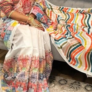 Colorful Printed Saree